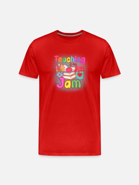 Teachers Teachers School Teachers Teaching Staff - Men's Premium Organic T-Shirt - red