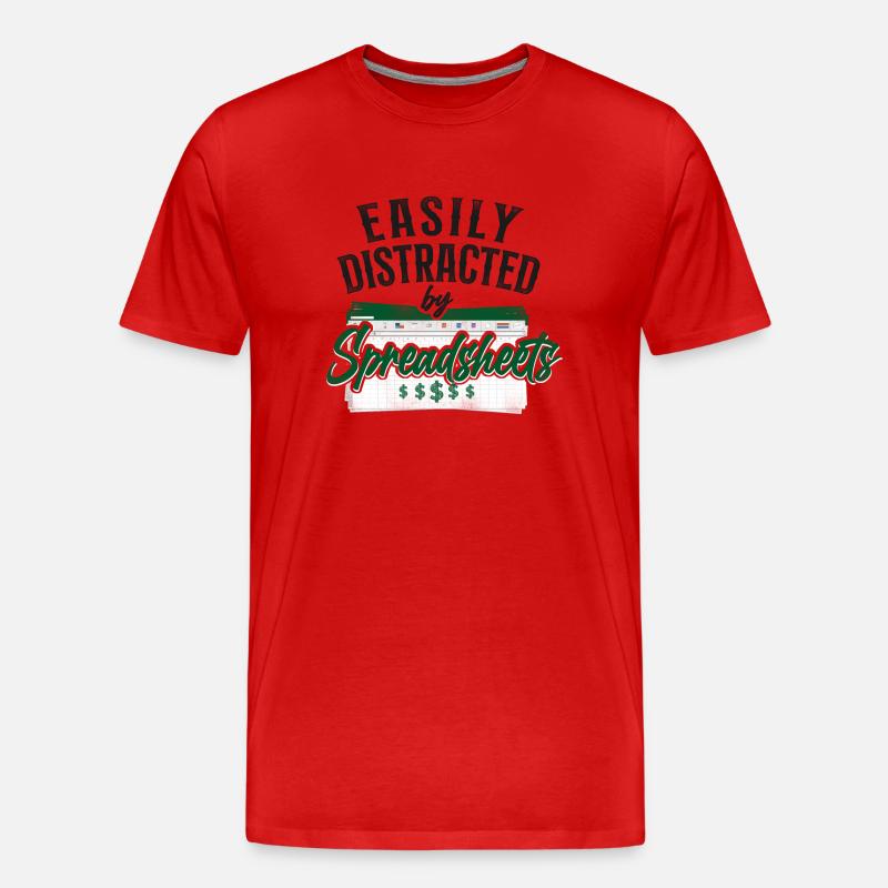 Comptable Comptable Comptable Comptabilité - T-shirt bio Premium Homme - rouge