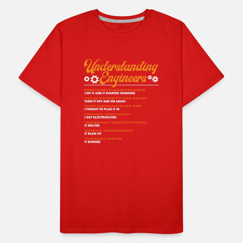 Engineers Understanding, Engineering Men's Premium Organic T-Shirt