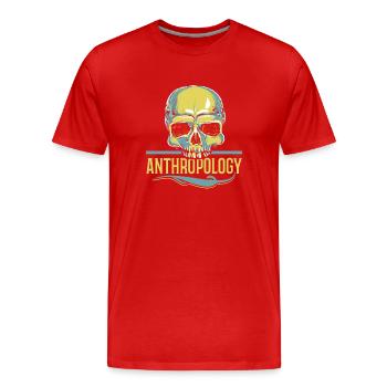 Anthropology Teacher Science Anthropologist - Men's Premium Organic T-Shirt - red - Front - Damien (186cm)