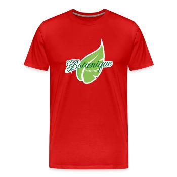 Botanik - Männer Premium Bio T-Shirt - Rot - Vorne - Damien (186cm)