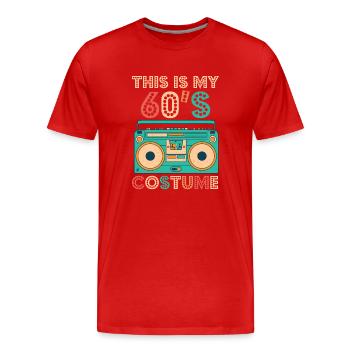This Is My 60s Costume Shirt 1960s Retro Vintage - Männer Premium Bio T-Shirt - Rot - Vorne - Damien (186cm)