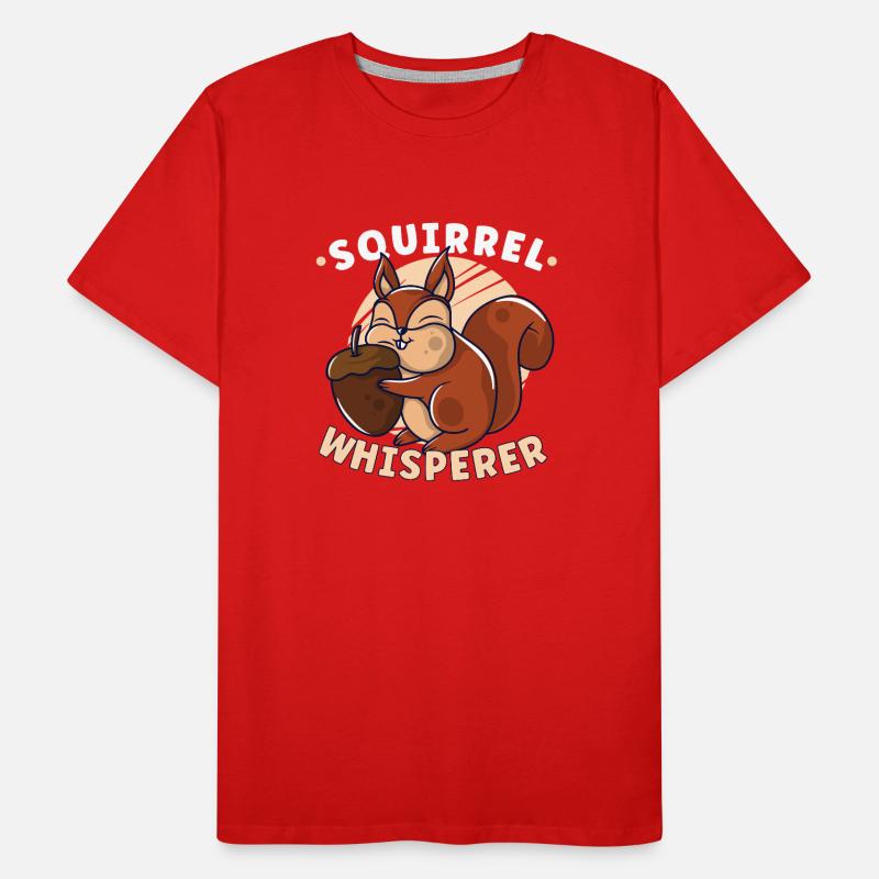 Funny Squirrel Fan Squirrel Lover Chipmunk Addict Men's Premium Organic T-Shirt