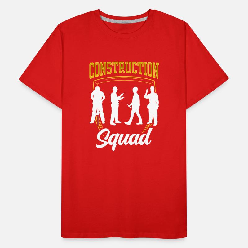 Équipe de construction Travail d’équipe Chantier de construction Ouvrier de construction Équipe de construction T-shirt bio Premium Homme