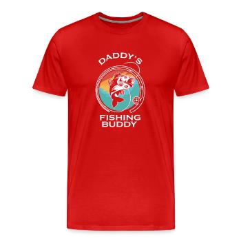Fischer Fischen Angeln Angel Angler Fische Fisch - Männer Premium Bio T-Shirt - Rot - Vorne - Damien (186cm)