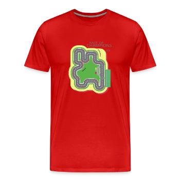 Play Mat Car Race Track, Race of Champions Kids 3 - T-shirt bio Premium Homme - rouge - Devant - Damien (186cm)