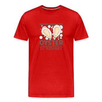 Auster-liebhaber Lustige Auster Auster Shucker - Männer Premium Bio T-Shirt - Rot - Vorne - Damien (186cm)