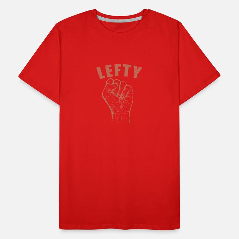 Lefty write left-handed problems Men's Premium Organic T-Shirt