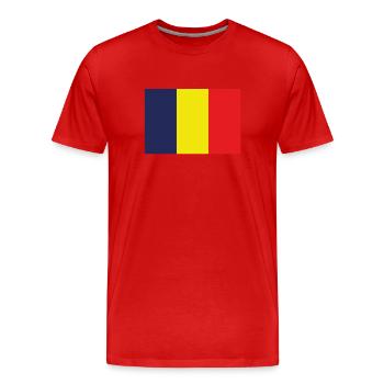 Official Chad Flag Chadian Country Pride - Men's Premium Organic T-Shirt - red - Front - Damien (186cm)