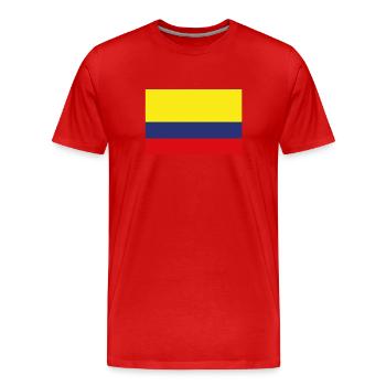 Offizielle kolumbianische Flagge Kolumbianischer Landesstolz - Männer Premium Bio T-Shirt - Rot - Vorne - Damien (186cm)