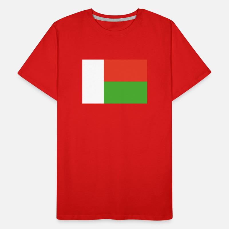 Offizielle Madagaskarflagge Madagassisch oder Madagassisch Männer Premium Bio T-Shirt