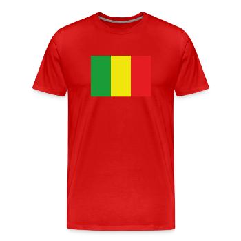 Official Mali Flag Malian Country Pride - Men's Premium Organic T-Shirt - red - Front - Damien (186cm)