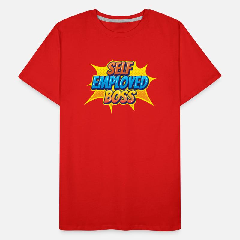Selbständiger Chef Freelancer Selbstständig Männer Premium Bio T-Shirt