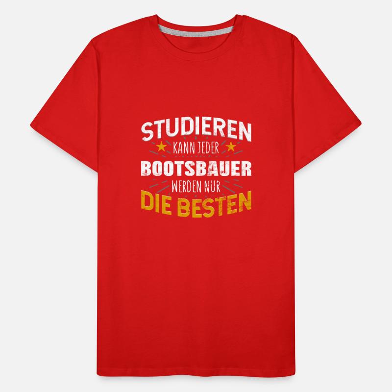 Bootsbauer Schiffsbauer Männer Premium Bio T-Shirt
