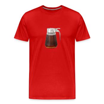 Syrup For Pancakes Flipping Flapjack Breakfast - Men's Premium Organic T-Shirt - red - Front - Damien (186cm)
