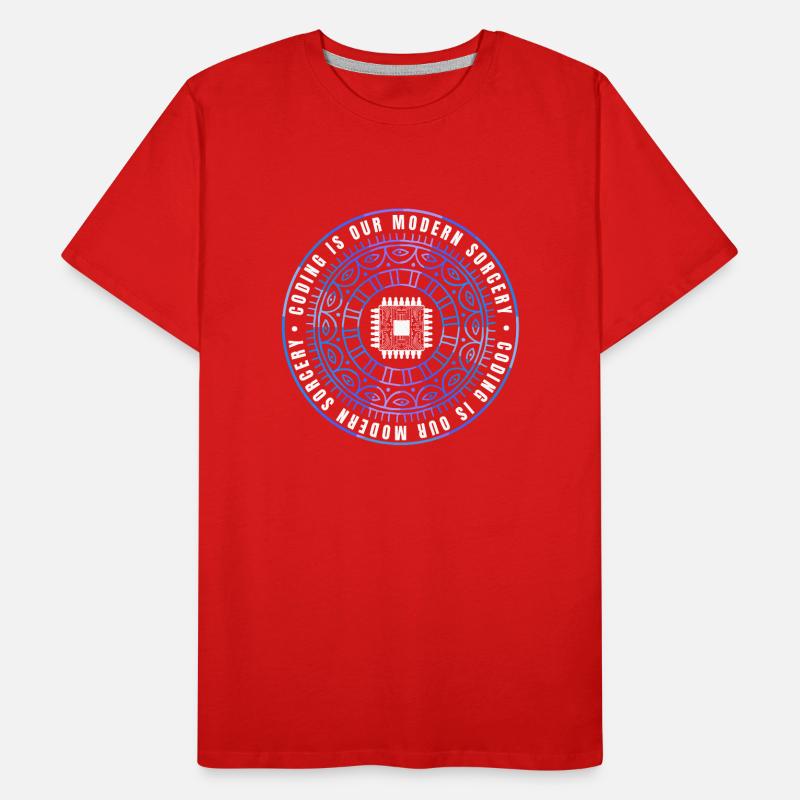 sarcastic magic of coding spell Men's Premium Organic T-Shirt