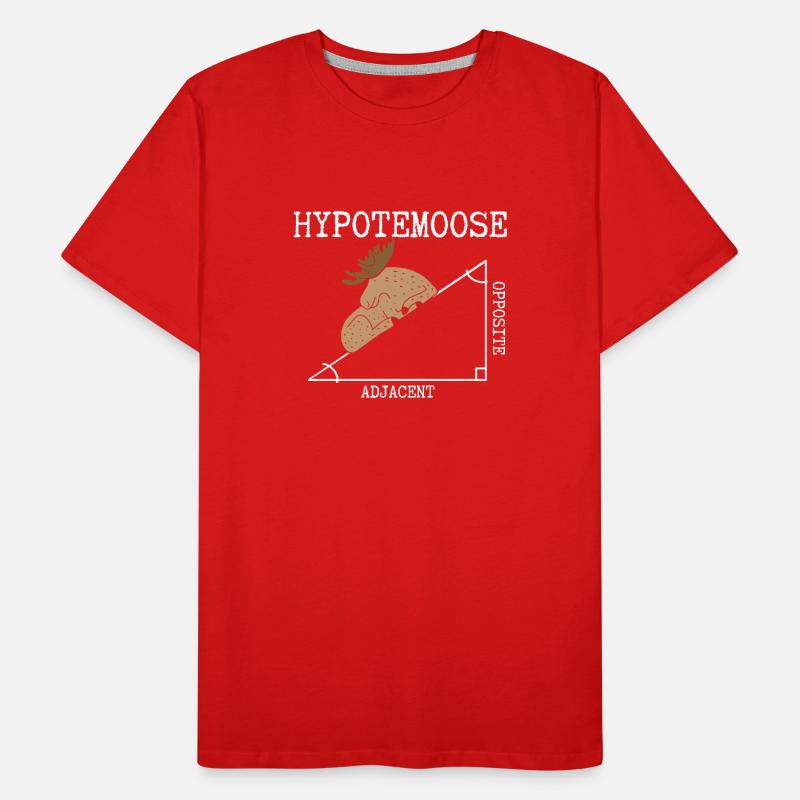 Angle d’orignal hypoténuse T-shirt bio Premium Homme