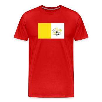 Offizielle Virginia Flagge English Country Pride - Männer Premium Bio T-Shirt - Rot - Vorne - Damien (186cm)