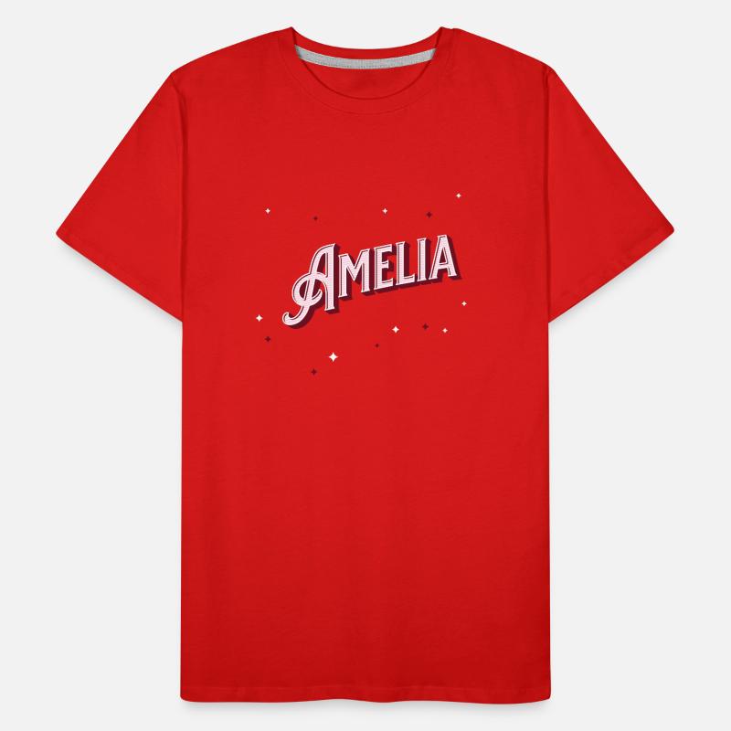 Amelia name personalized Men's Premium Organic T-Shirt