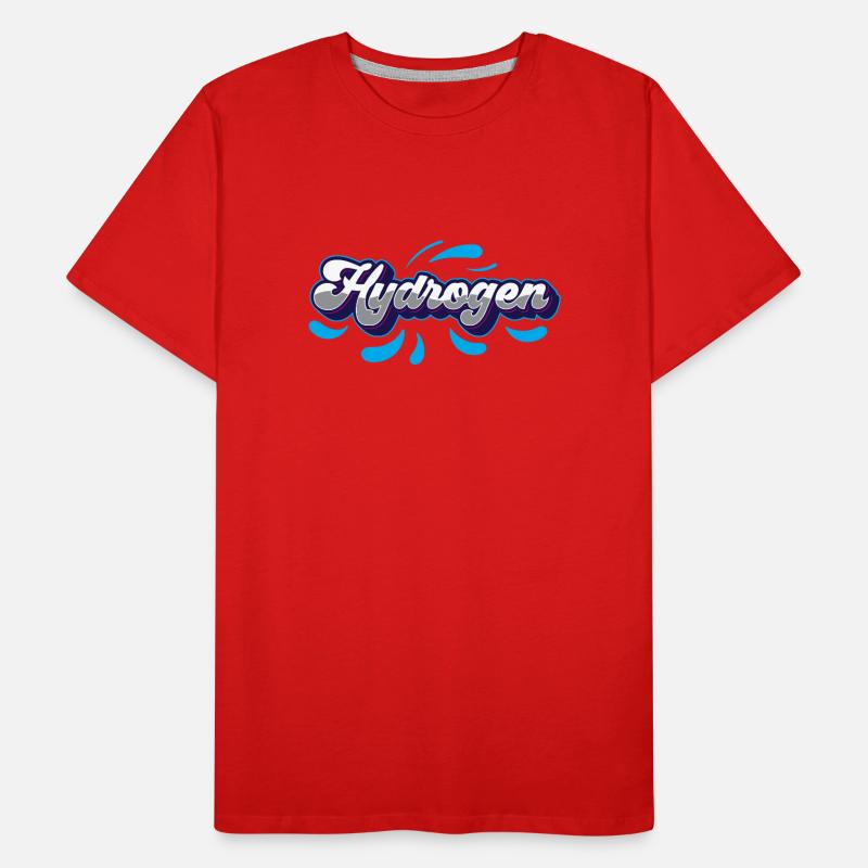 Hydrogène Hydrogène Élément d’énergie T-shirt bio Premium Homme