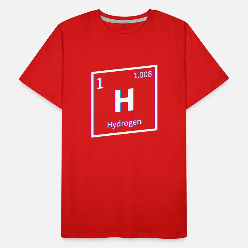 Hydrogène Énergie Hydrogène Élément T-shirt bio Premium Homme