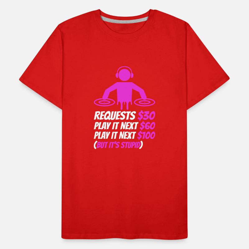 DJ Request Men's Premium Organic T-Shirt