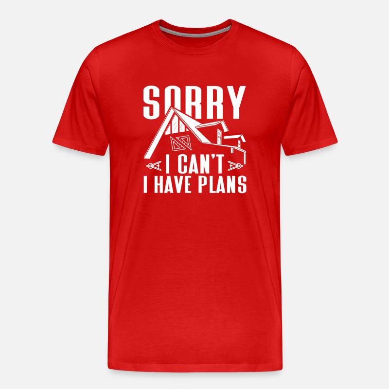 Architecte Art Architecture Designer - T-shirt bio Premium Homme - rouge