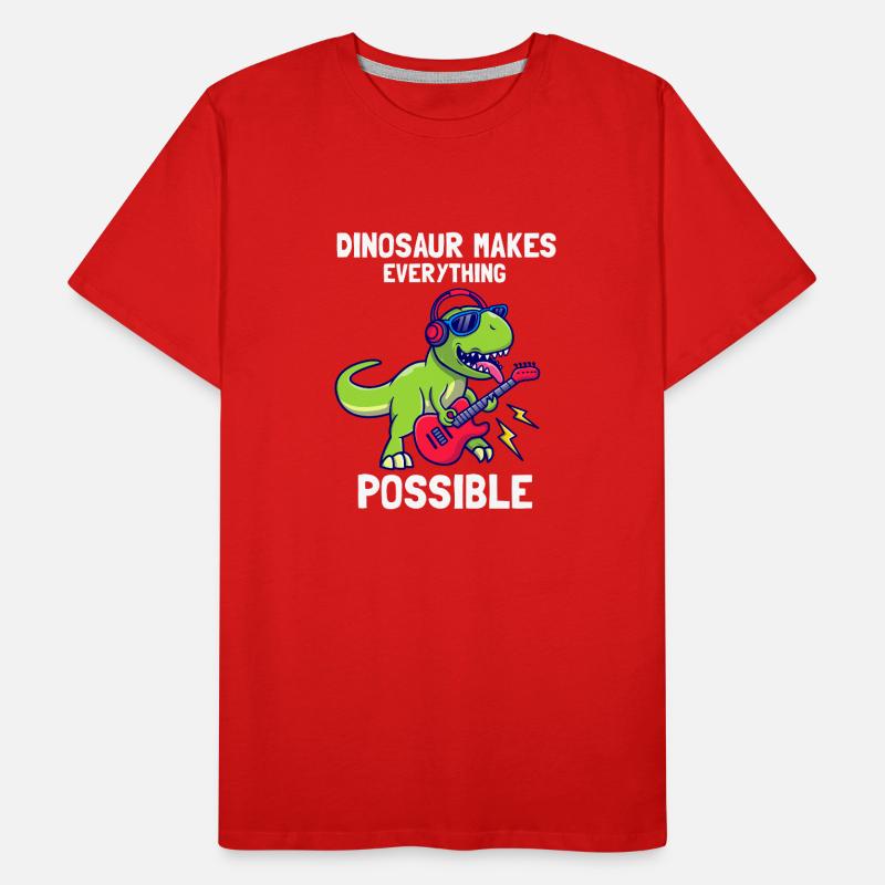 Dinosaur makes everything Possible Men's Premium Organic T-Shirt