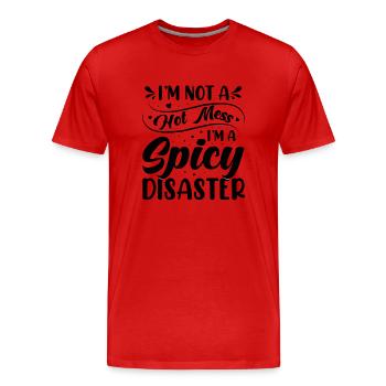 Scharf Esse Tacos Mexikanisch Schärfe Chilli - Männer Premium Bio T-Shirt - Rot - Vorne - Damien (186cm)