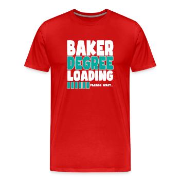 Baker invites training - Men's Premium Organic T-Shirt - red - Front - Damien (186cm)