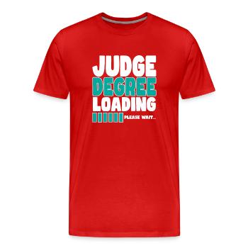 Richter invites training - Men's Premium Organic T-Shirt - red - Front - Damien (186cm)