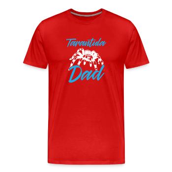 Tarantula Papa - Men's Premium Organic T-Shirt - red - Front - Damien (186cm)
