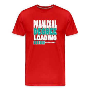Paralegal invites training - Men's Premium Organic T-Shirt - red - Front - Damien (186cm)