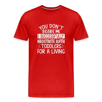 Baby-sitter Gift Babysitting Meilleure baby-sitter - T-shirt bio Premium Homme - rouge - Devant - Damien (186cm)