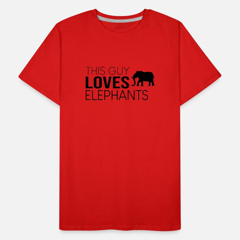 Ce type aime les éléphants T-shirt bio Premium Homme
