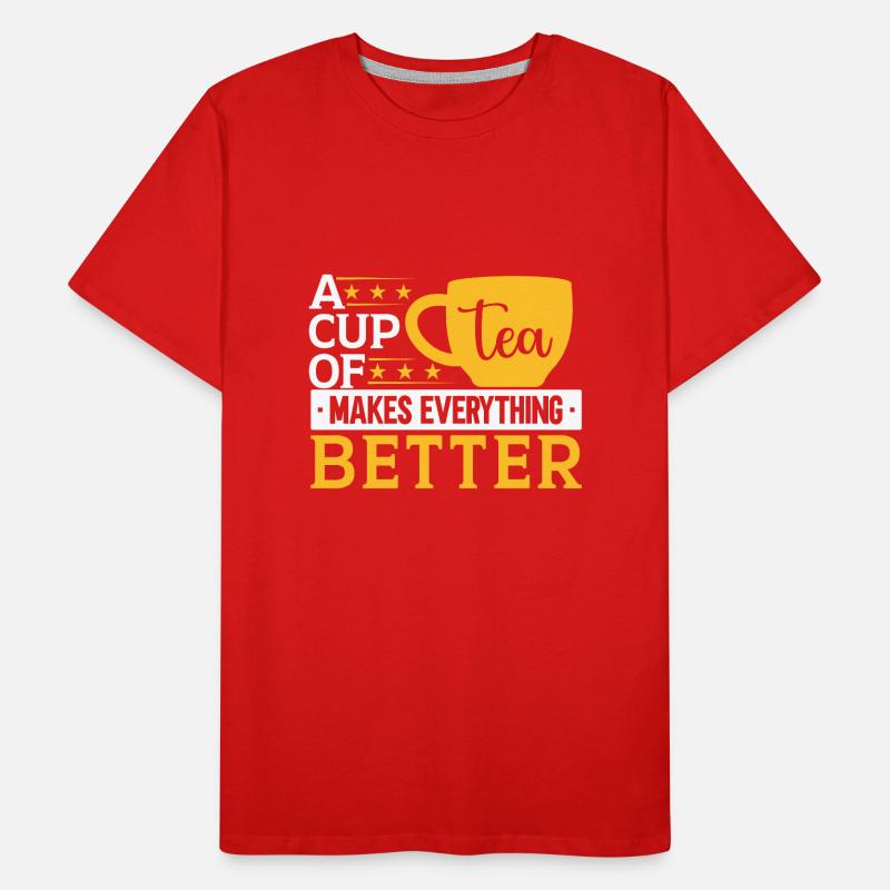Tea Drinker Tea Lover Gift Tea Men's Premium Organic T-Shirt