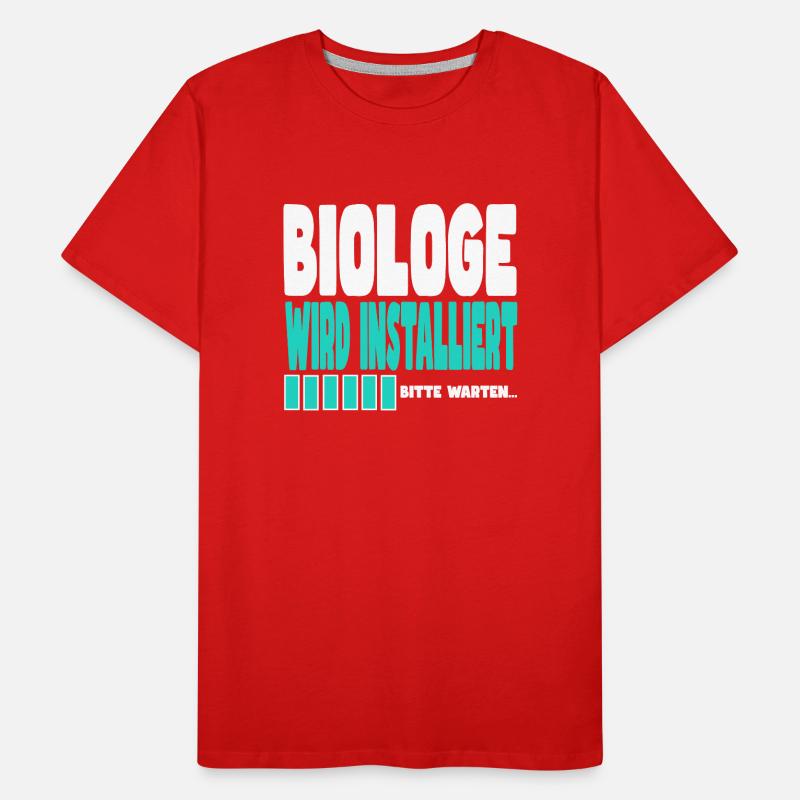 Biologe wird installiert Männer Premium Bio T-Shirt