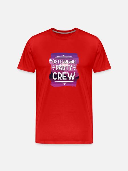 Austria Party Crew - Men's Premium Organic T-Shirt - red