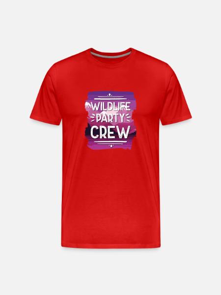 Wildlife Party Crew - Männer Premium Bio T-Shirt - Rot