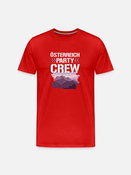 Austria Party Crew - Men's Premium Organic T-Shirt - red