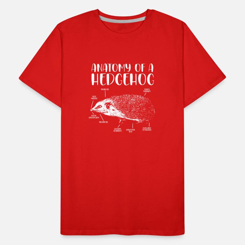 Anatomie d’un hérisson T-shirt bio Premium Homme