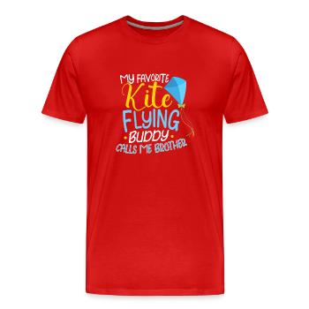 Kite Flying Kite Fan Für Fite Flying Lovers - Männer Premium Bio T-Shirt - Rot - Vorne - Damien (186cm)