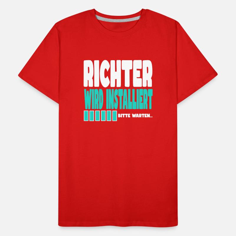 Richter wird installiert Männer Premium Bio T-Shirt