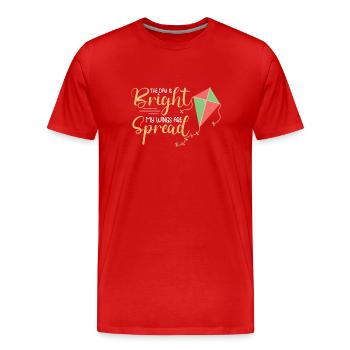 Kite Flying Kite Fan For Fite Flying Lovers - Men's Premium Organic T-Shirt - red - Front - Damien (186cm)