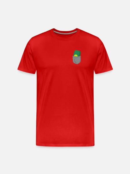 Pickleball Pocket - Men's Premium Organic T-Shirt - red