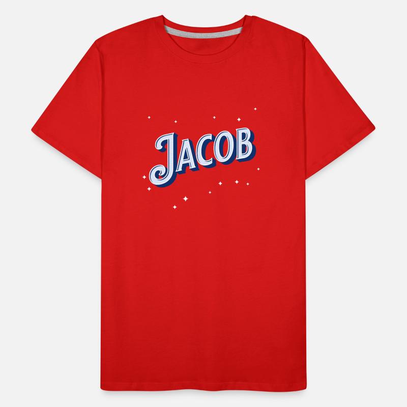 Jacob names personalized Men's Premium Organic T-Shirt