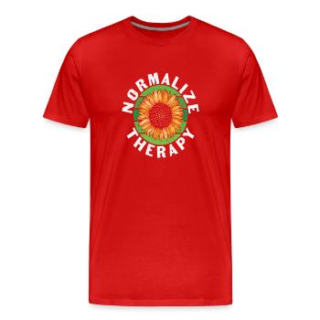 Keep Moving Forward New Retro - Men's Premium Organic T-Shirt - red - Front - Damien (186cm)