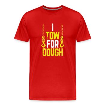 Ich Schleppe Für Teig - Männer Premium Bio T-Shirt - Rot - Vorne - Damien (186cm)