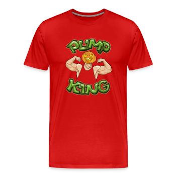 Pump King - Männer Premium Bio T-Shirt - Rot - Vorne - Damien (186cm)