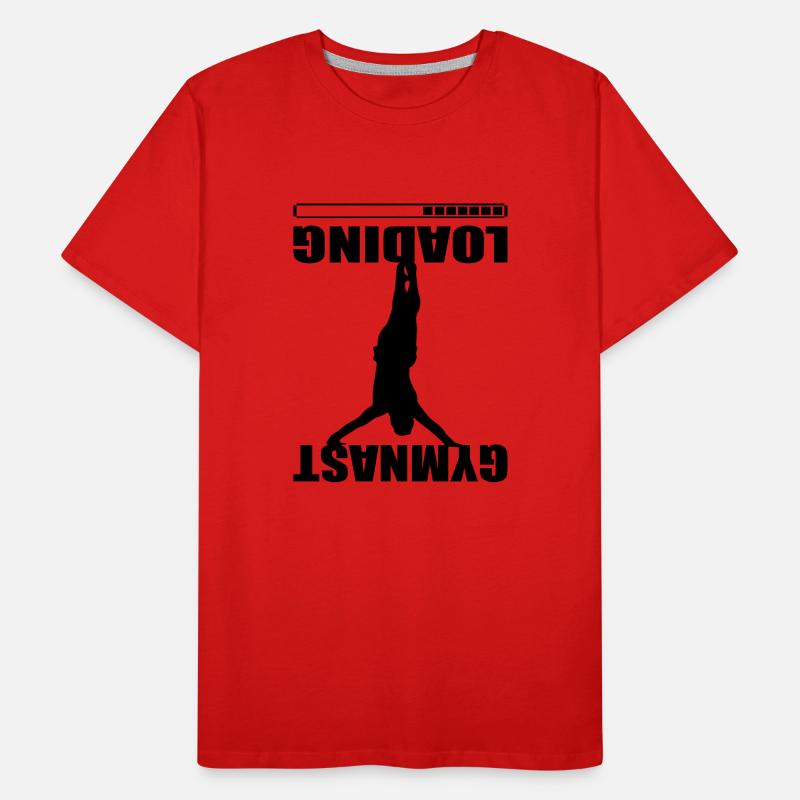 Gymnastics Man Gift Idea - Gymnast Loading Männer Premium Bio T-Shirt